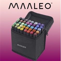 Maaleo 40 db-os kétoldalú marker szett