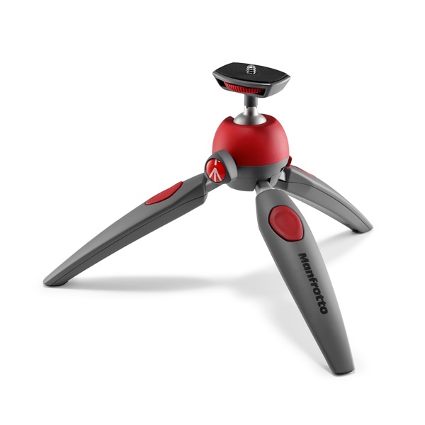 Manfrotto Pixi Evo 2 szekciós mini piros tripod