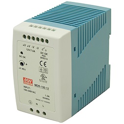 MEAN WELL MDR-100-12 12V 7,5A 90W DIN sínre szerelhető tápegység