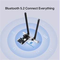 Mercusys MA86XE AXE5400 Wi-Fi 6E Bluetooth 5.2 PCIe Adapter