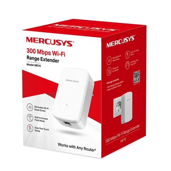 Mercusys ME10 300Mbps Vezeték nélküli Range Extender