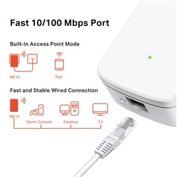 Mercusys ME10 300Mbps Vezeték nélküli Range Extender