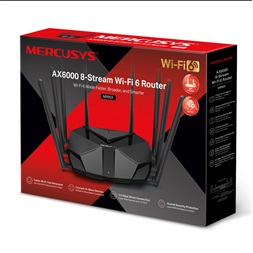 Mercusys MR90X AX6000 8-Stream Wi-Fi 6 802.11ax Dual-Band Vezeték nélküli Multi-Gigabit Router