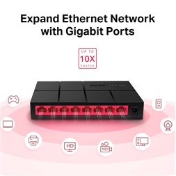 Mercusys MS108G 8port 10/100/1000Mbps nem menedzselhető asztali Switch