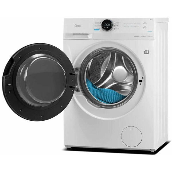 Midea MF100D80B/W-HU inverteres, gőzös mosó-szárítógép