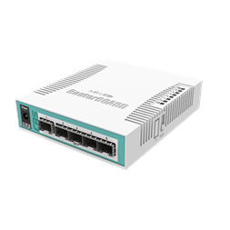 MikroTik CRS106-1C-5S 5xSFP 1xCombo port (SFP/GbE LAN) asztali Cloud Router Switch