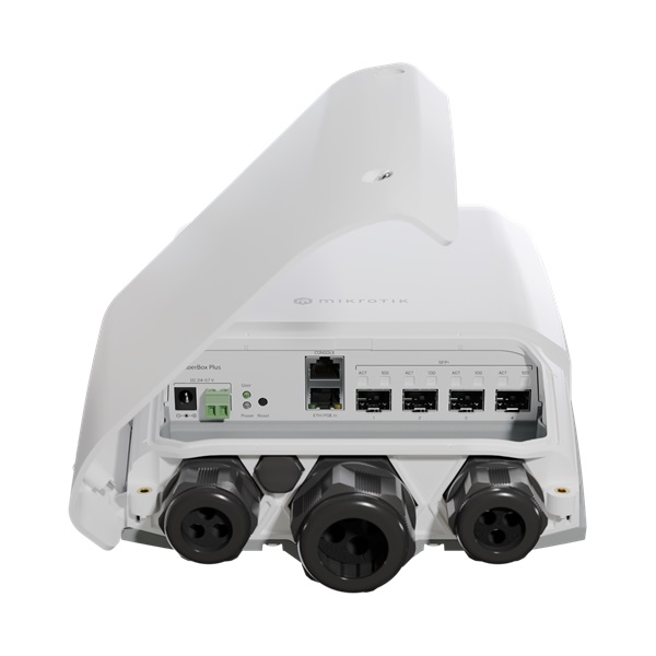 MikroTik CRS305-1G-4S+OUT FiberBox Plus L5 1xGbE LAN 4x SFP+ kültéri Cloud Router Switch