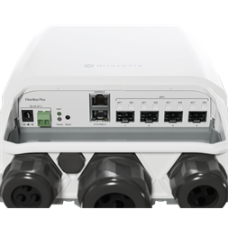 MikroTik CRS305-1G-4S+OUT FiberBox Plus L5 1xGbE LAN 4x SFP+ kültéri Cloud Router Switch