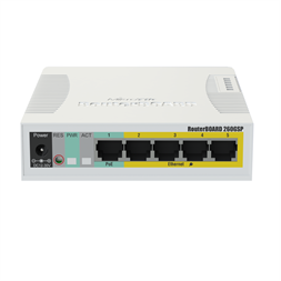 MikroTik RB260GSP/CSS106-1G-4P-1S 5port GbE 1xGbE SFP PoE switch