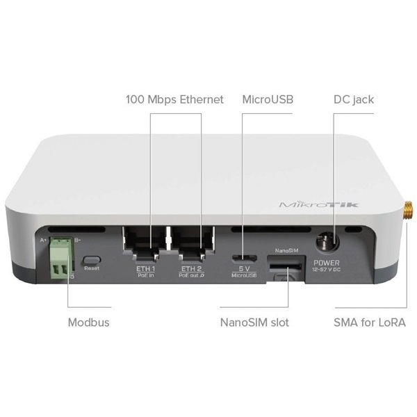 MikroTik RB924iR-2nD-BT5&BG77&R11e-LR8 KNOT LR8 kit 2,4GHz wireless Bluetooth IoT Gateway