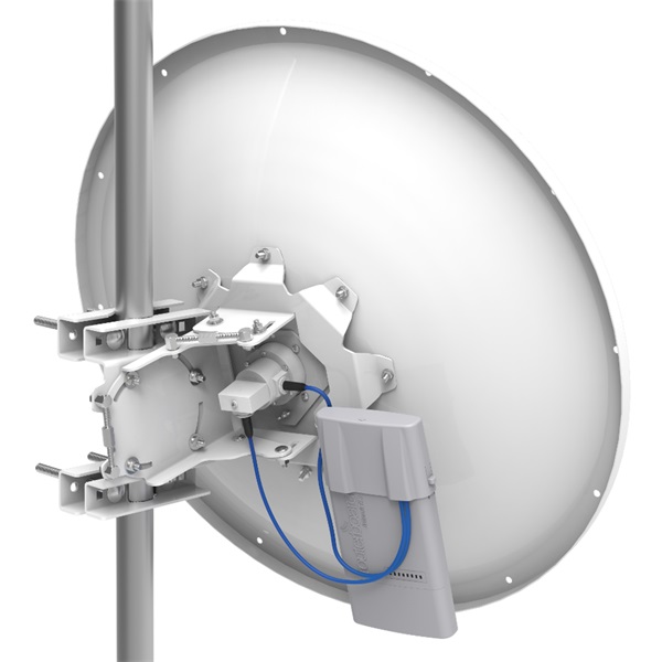 MikroTik mANT 5GHz 30dBi parabola antenna, 2xRPSMA csatlakozóval, precíziós tartóval