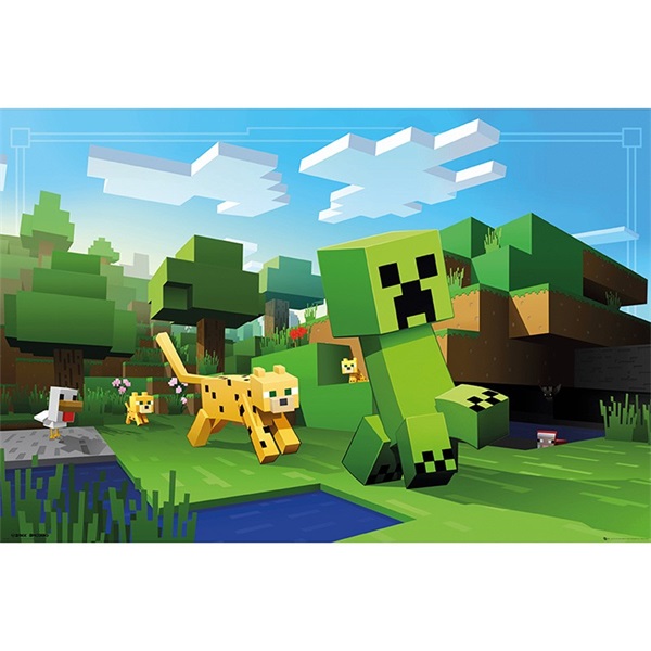 Minecraft "Ocelot chase" 91,5x61 cm poszter