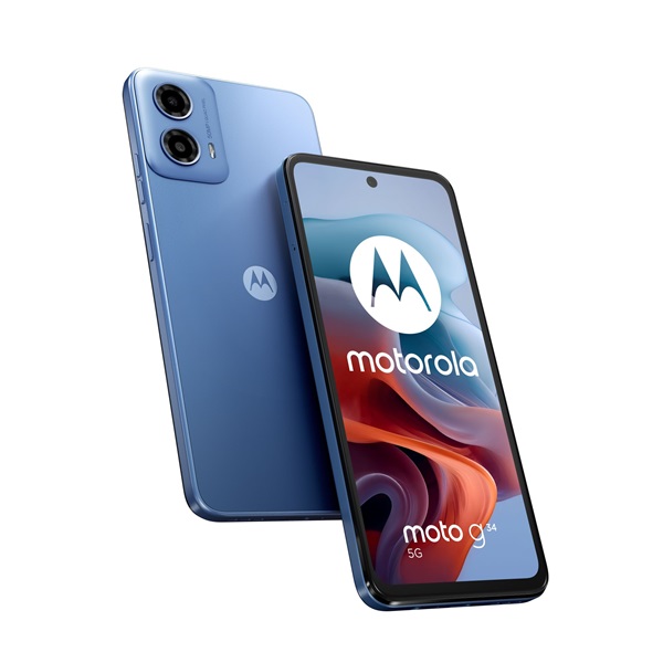 Motorola Moto G34 6,5" 5G 8/128GB DualSIM Ice Blue okostelefon