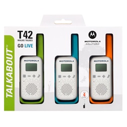 Motorola Talkabout T42 Triple Pack walkie talkie (3db)