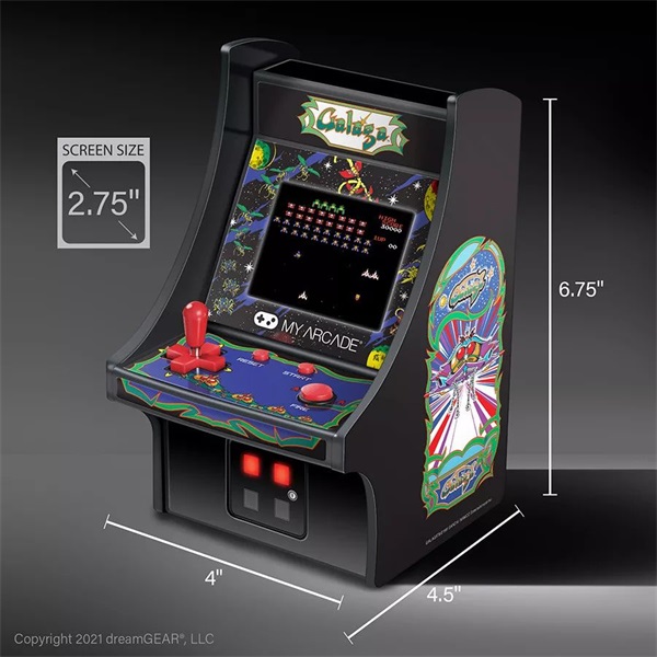 My Arcade DGUNL-3222 Galaga Micro Player Retro Arcade 6.75" hordozható játékkonzol