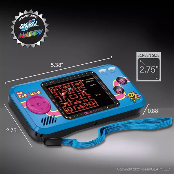 My Arcade DGUNL-3242 Ms. Pac-Man 3in1 Pocket Player hordozható kézikonzol