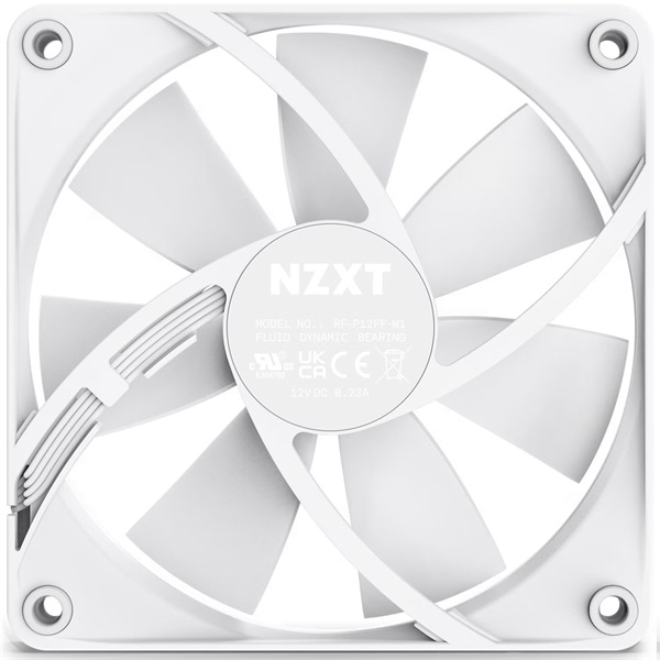 NZXT 120 mm Static Pressure fehér hűtőventilátor