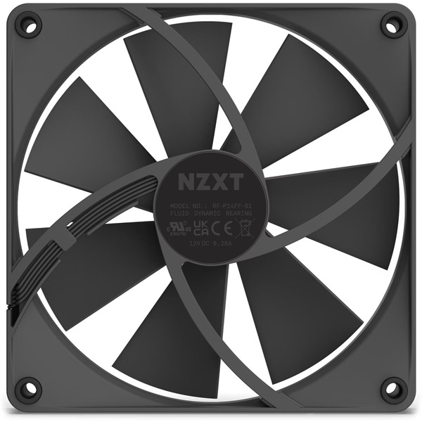 NZXT 140 mm Static Pressure fekete hűtőventilátor