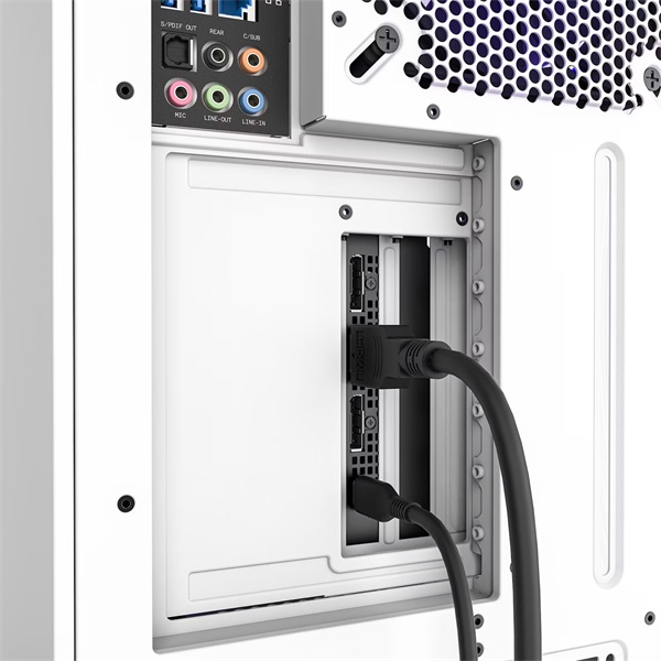 NZXT 175 mm Vertical GPU fehér beépítő konzol