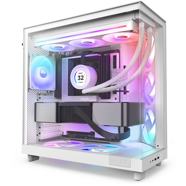 NZXT 360 mm F360 RGB Core fehér hűtőventilátor