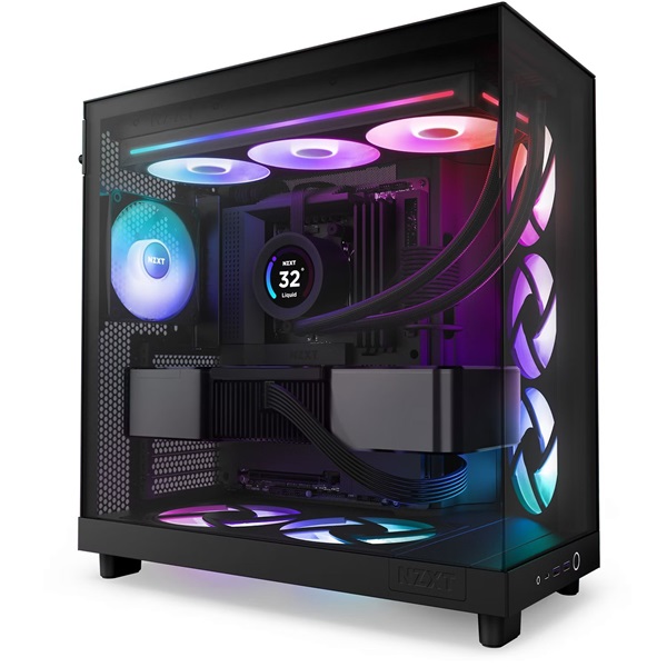 NZXT 360 mm F360 RGB Core fekete hűtőventilátor