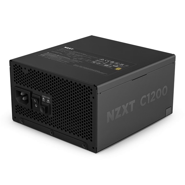 NZXT ATX 3.1 1200W 80+ Gold ventillátorral moduláris fekete tápegység