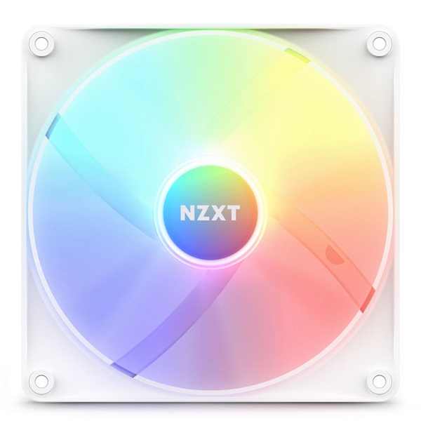 NZXT F140RGB Core 140mm Hub-mounted LED Single fehér hűtőventilátor