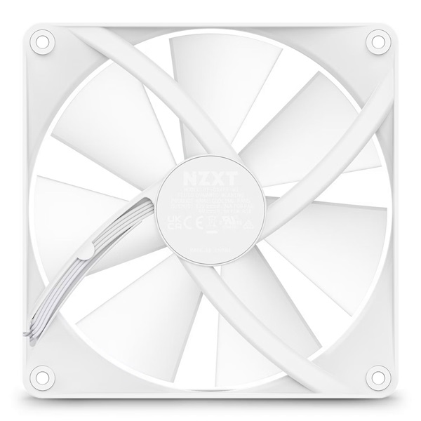 NZXT F140RGB Core 140mm Hub-mounted LED Single fehér hűtőventilátor