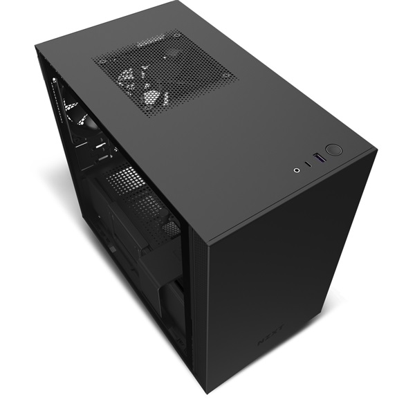 NZXT H210 Fekete (Táp nélküli) ablakos mini-ITX ház