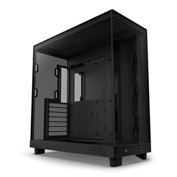 NZXT H6 Flow (2023) fekete (táp nélküli) ablakos ATX ház