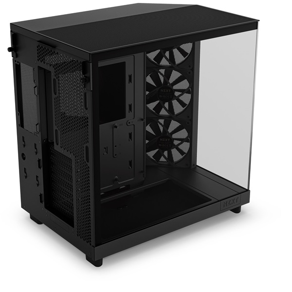 NZXT H6 Flow (2023) fekete (táp nélküli) ablakos ATX ház