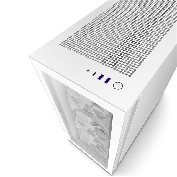 NZXT H7 Elite 2023 Fehér (Táp nélküli) ablakos ATX ház