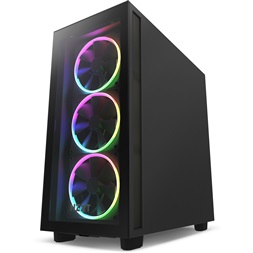 NZXT H7 Elite 2023 Fekete (Táp nélküli) ablakos ATX ház