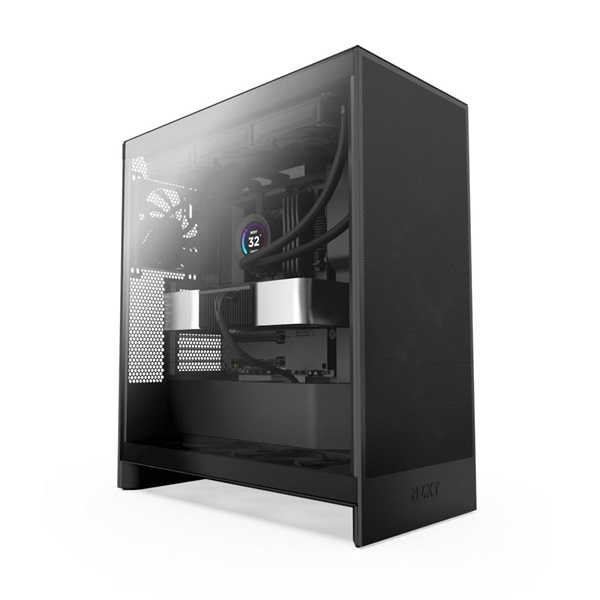 NZXT H7 Flow 2024 Fekete (Táp nélküli) ablakos ATX ház