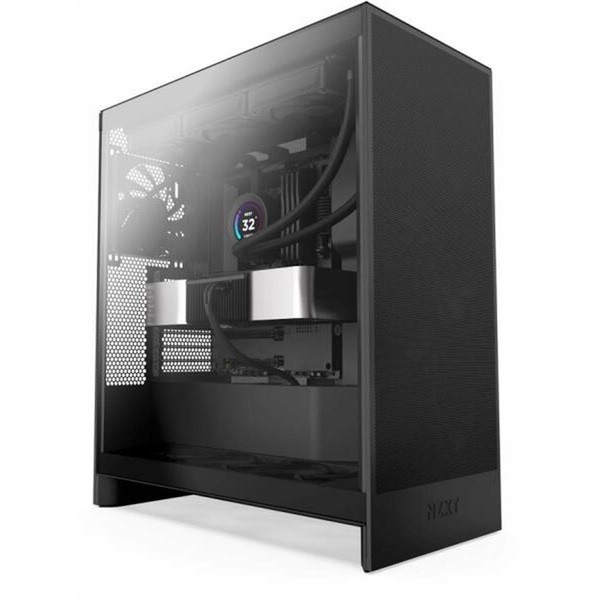 NZXT H7 Flow 2024 Fekete (Táp nélküli) ablakos ATX ház