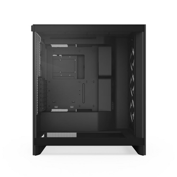 NZXT H7 Flow 2024 RGB  Fekete (Táp nélküli) ablakos ATX ház