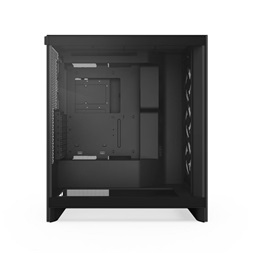 NZXT H7 Flow 2024 RGB  Fekete (Táp nélküli) ablakos ATX ház