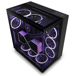 NZXT H9 Elite Fekete (Táp nélküli) ablakos ATX ház