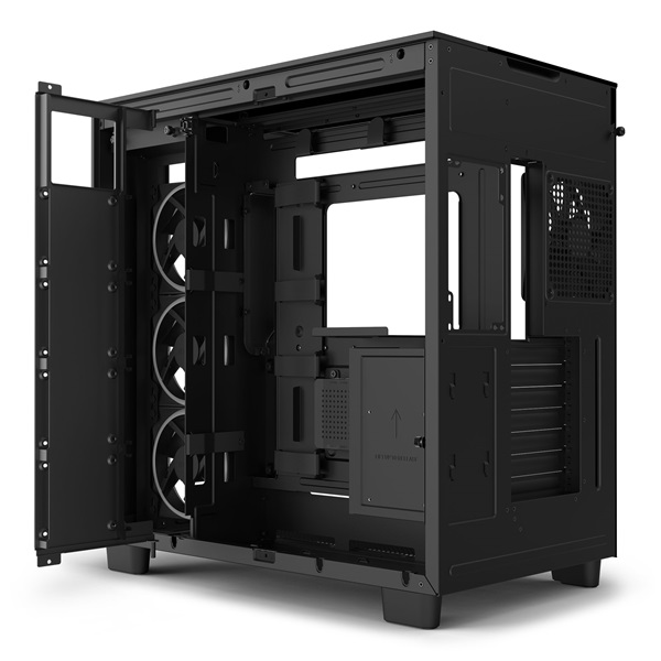 NZXT H9 Elite Fekete (Táp nélküli) ablakos ATX ház