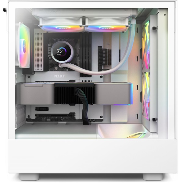 NZXT Kraken 240 240mm  2x120mm AIO RGB LCD fehér vízhűtéses processzor hűtő