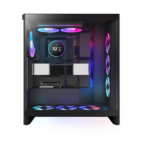 NZXT Kraken Elite 240 RGB V2 240mm fekete vízhűtéses processzor hűtő