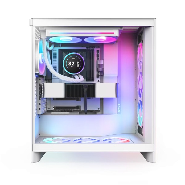 NZXT Kraken Elite 280 RGB V2 280mm fehér vízhűtéses processzor hűtő