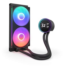 NZXT Kraken Elite 280 RGB V2 280mm fekete vízhűtéses processzor hűtő