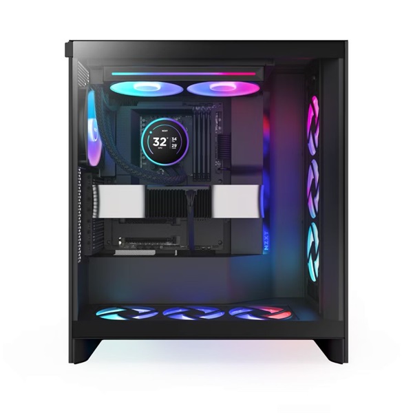 NZXT Kraken Elite 280 RGB V2 280mm fekete vízhűtéses processzor hűtő