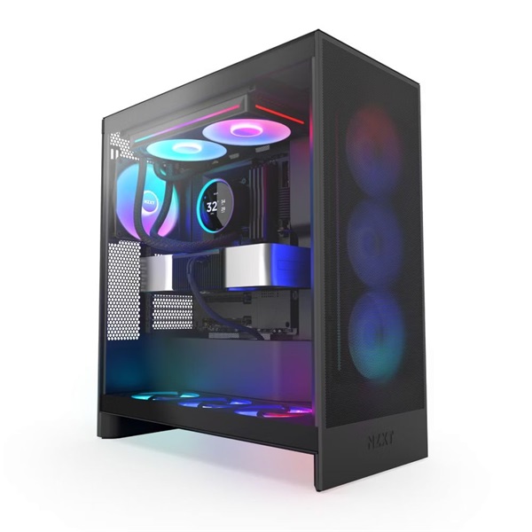 NZXT Kraken Elite 280 RGB V2 280mm fekete vízhűtéses processzor hűtő