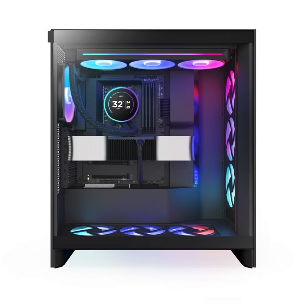 NZXT Kraken Elite 360 RGB V2 360mm fekete vízhűtéses processzor hűtő