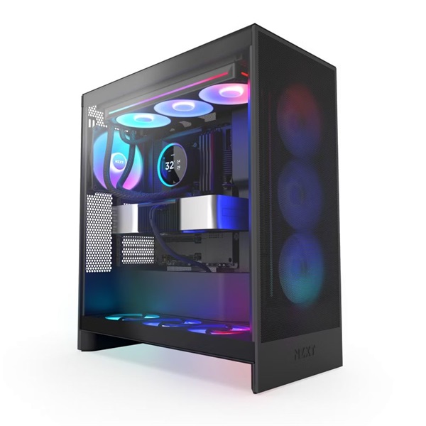 NZXT Kraken Elite 360 RGB V2 360mm fekete vízhűtéses processzor hűtő