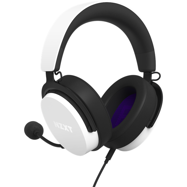 NZXT Relay fehér-fekete vezetékes gamer headset