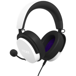 NZXT Relay fehér-fekete vezetékes gamer headset