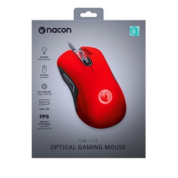 Nacon 2809108 GM-110 piros gamer egér